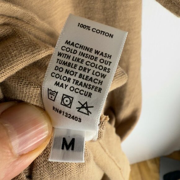 REVOLVE x COTTON CITIZEN‎ Tokyo T-Shirt Mini Dress Dark Tan Minimalist Neutral M - Picture 6 of 8